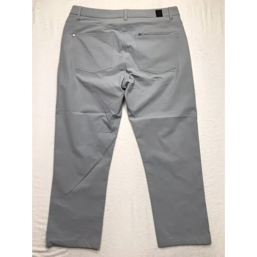 VUORI V430 Meta Pants Men Gray Cropped 33 (34x24) Casual Chino